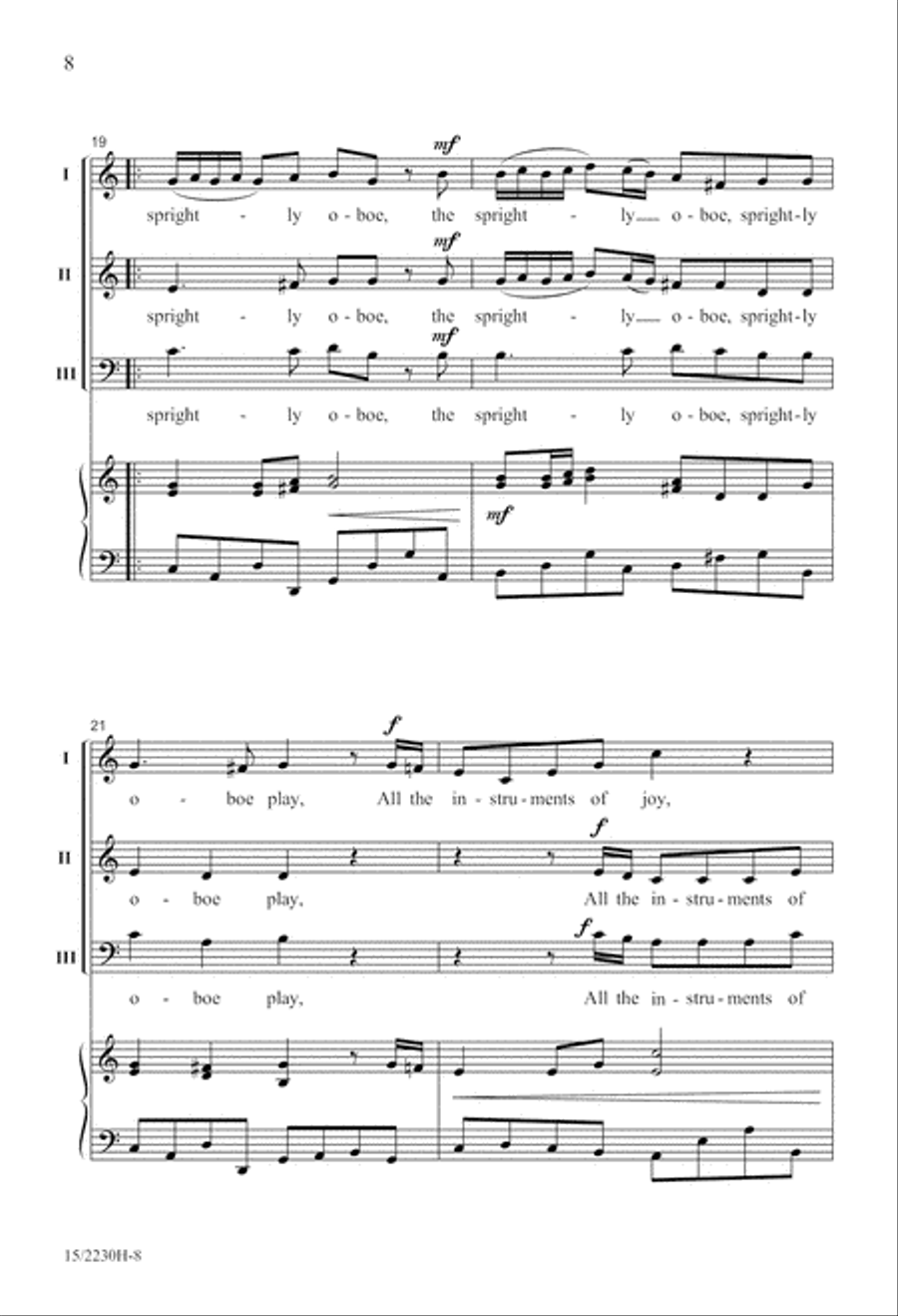 Sound the Trumpet Sound the Trumpet 3-Part scores gallery preview page 9