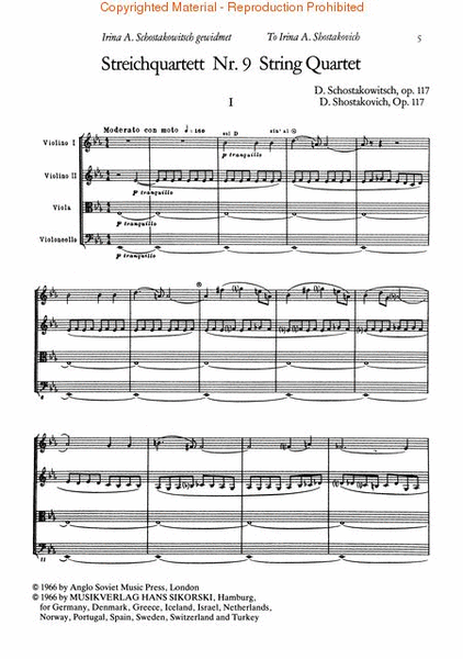 String Quartets, Nos. 9–10