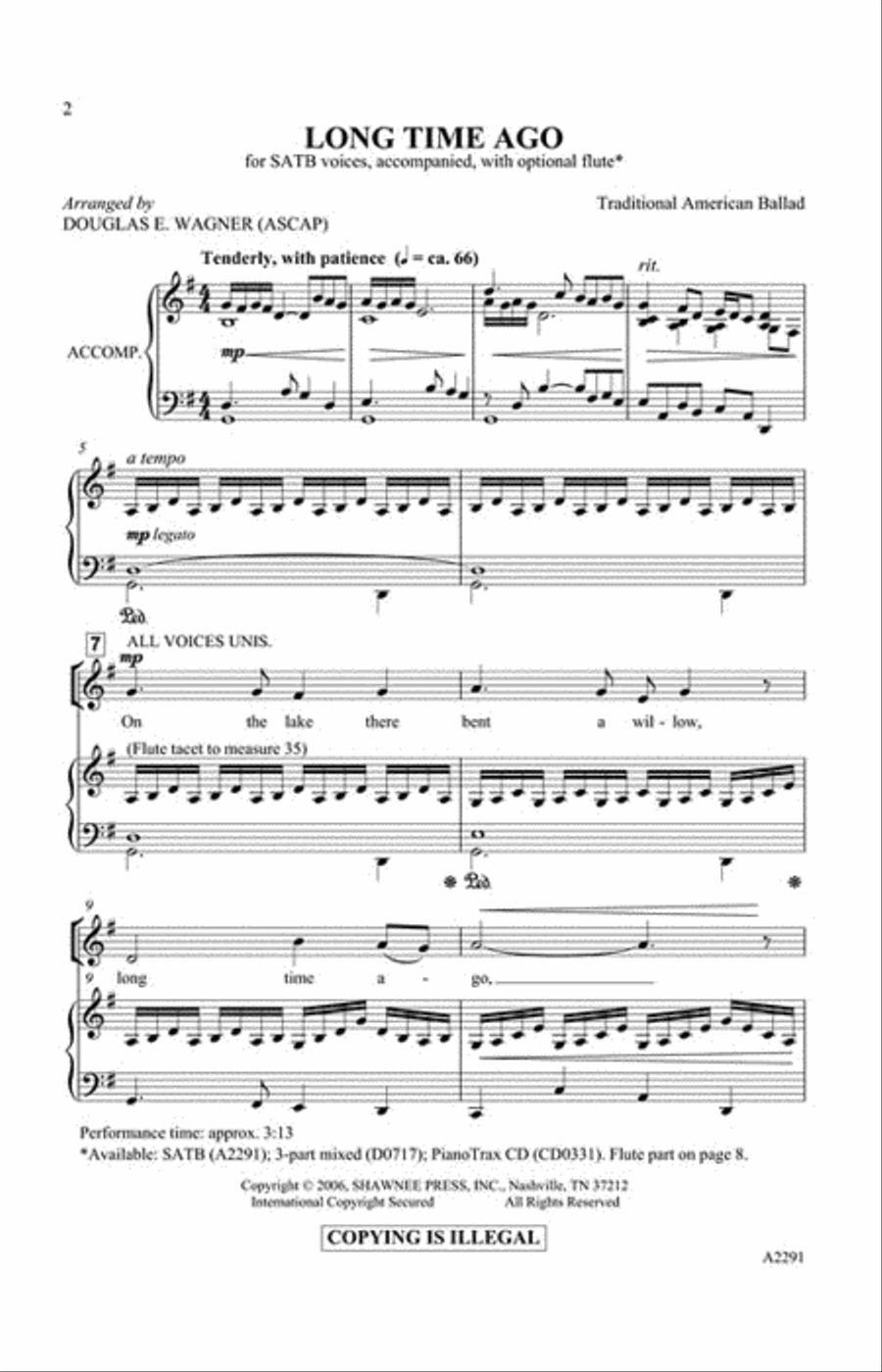 Long Time Ago Long Time Ago 4-Part scores gallery preview page 2