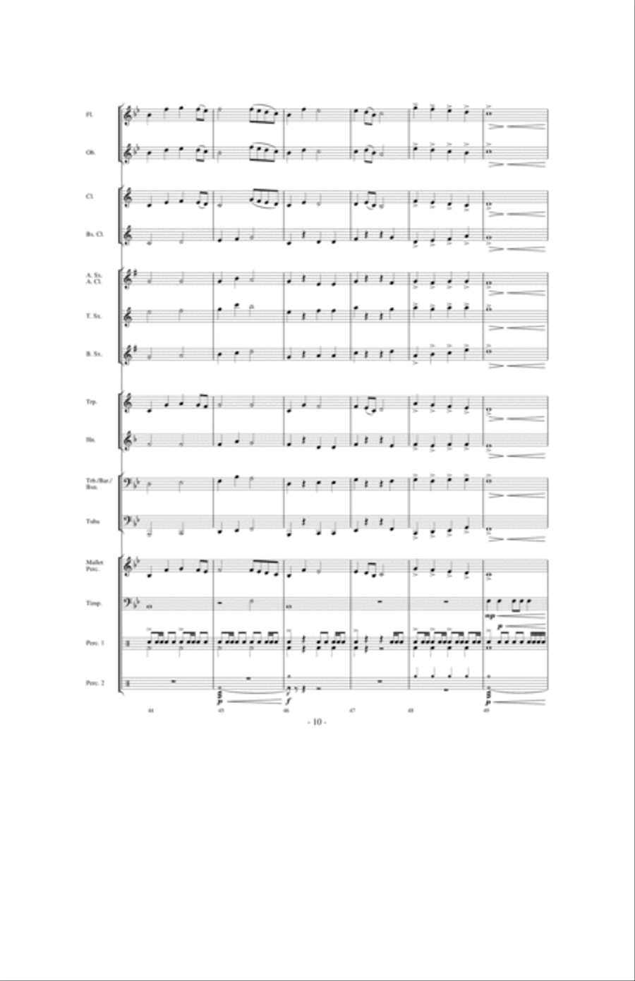 Valiance: A Heroic Overture for Band Concert Band scores gallery preview page 9