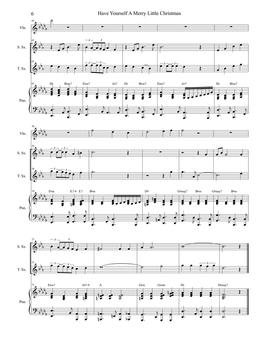 Have Yourself A Merry Little Christmas from MEET ME IN ST. LOUIS Have Yourself A Merry Little Christmas from MEET ME IN ST. LOUIS Woodwind Duet scores gallery preview page 6