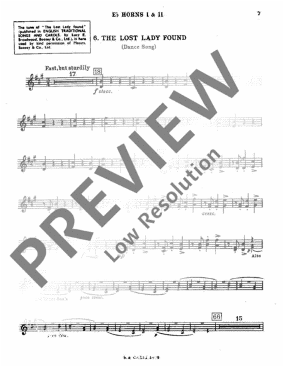 Lincolnshire Posy Lincolnshire Posy Horn scores gallery preview page 8