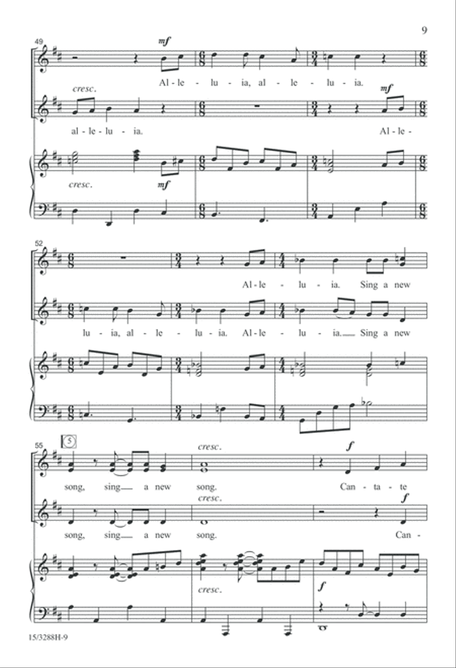 A Joyful Song SSA scores gallery preview page 9