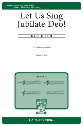 Book cover for Let Us Sing Jubilate Deo!
