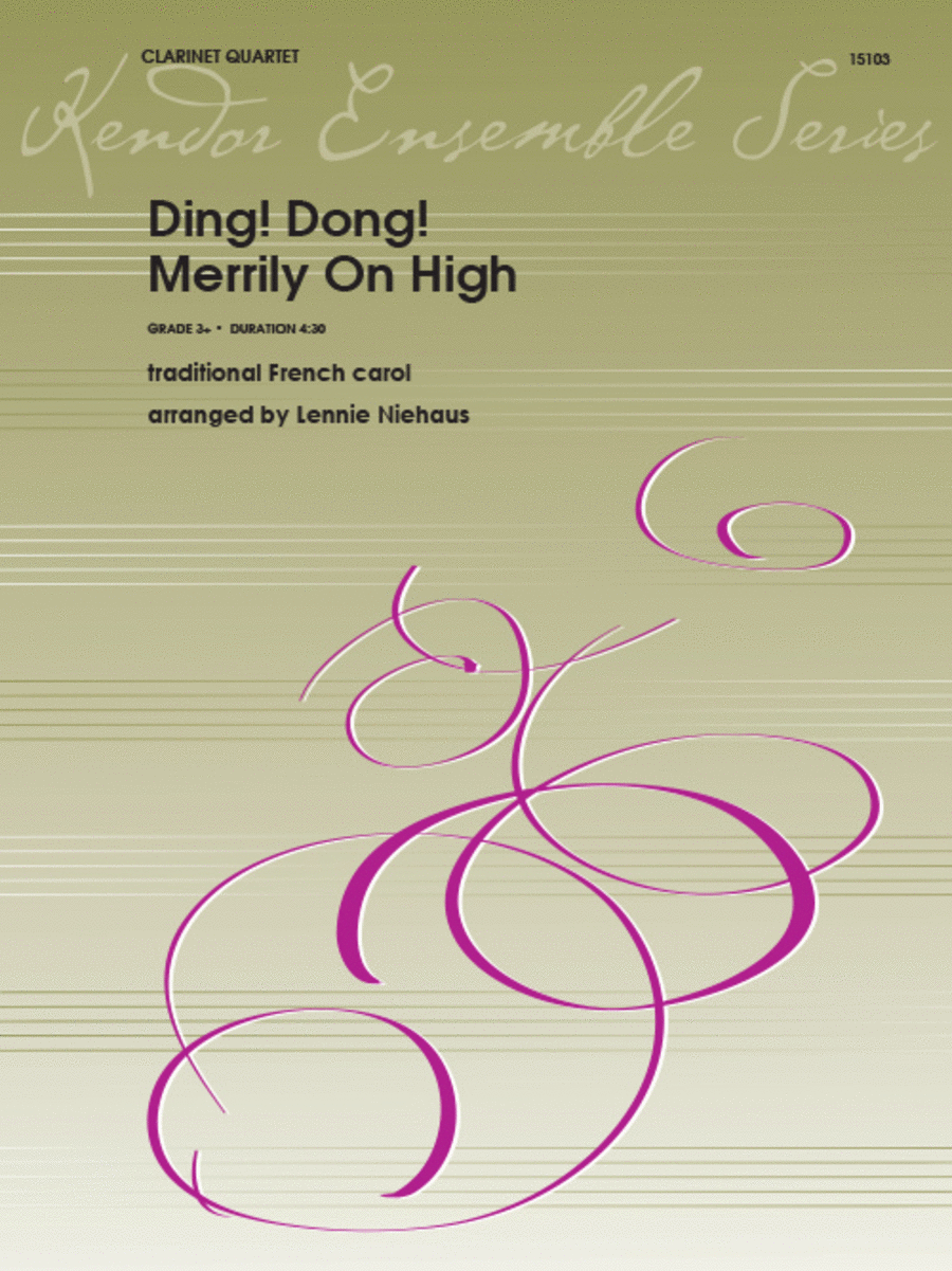 Ding! Dong! Merrily On High Clarinet Quartet scores gallery preview page 1