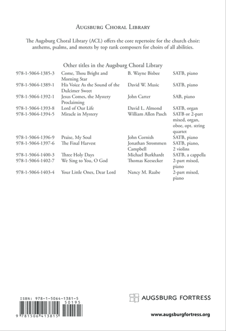 As A Tree As A Tree 4-Part scores gallery preview page 13