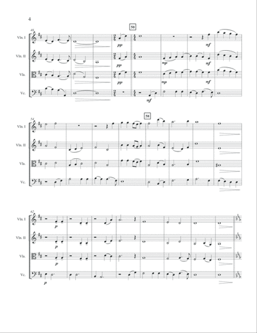 Were You There? String Quartet String Quartet scores gallery preview page 4