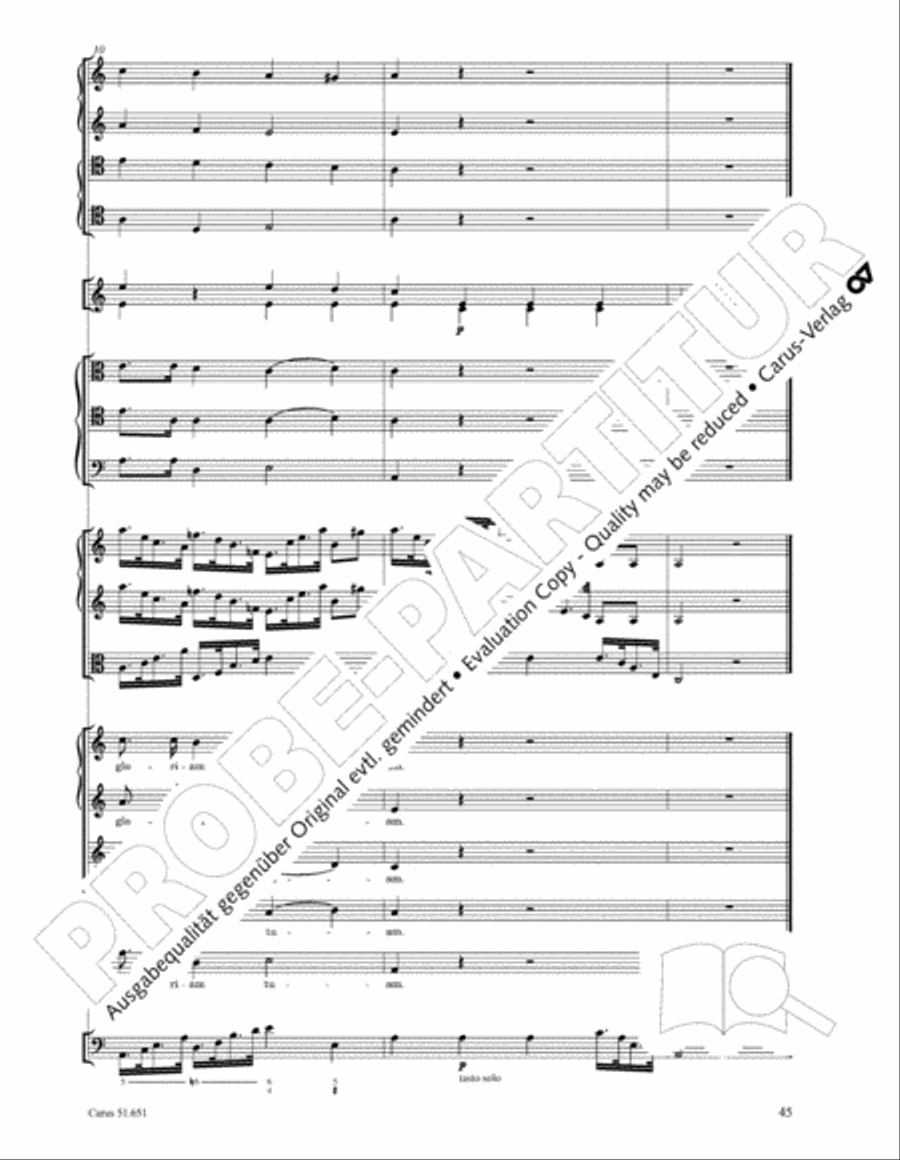 C Minor Mass, K. 427 (Missa in c KV 427) 4-Part scores gallery preview page 61