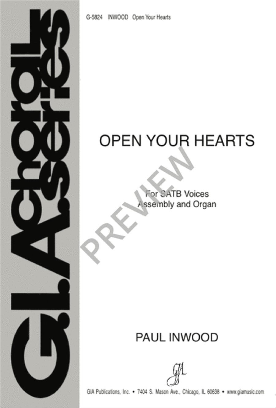 Open Your Hearts Open Your Hearts 4-Part scores gallery preview page 1