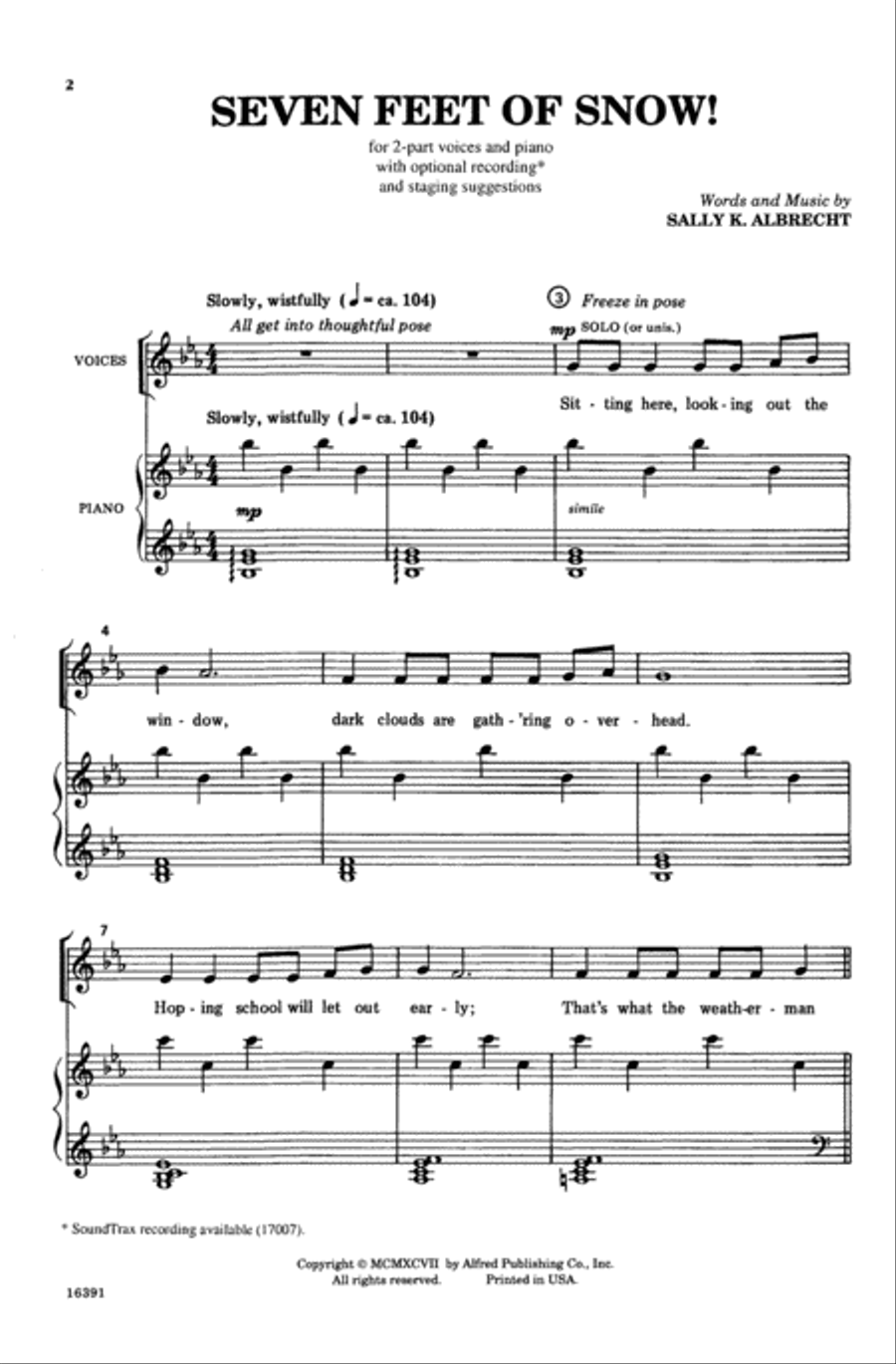 Seven Feet of Snow 2-Part scores gallery preview page 2