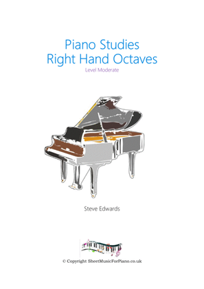 Book cover for Octave Practice For The Right Hand - Moderate Piano