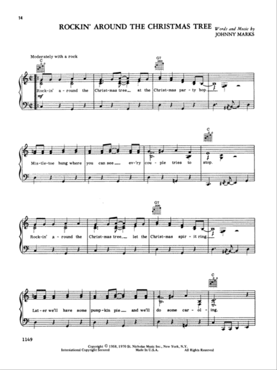 170 Christmas Songs and Carols Piano, Vocal, Guitar scores gallery preview page 4