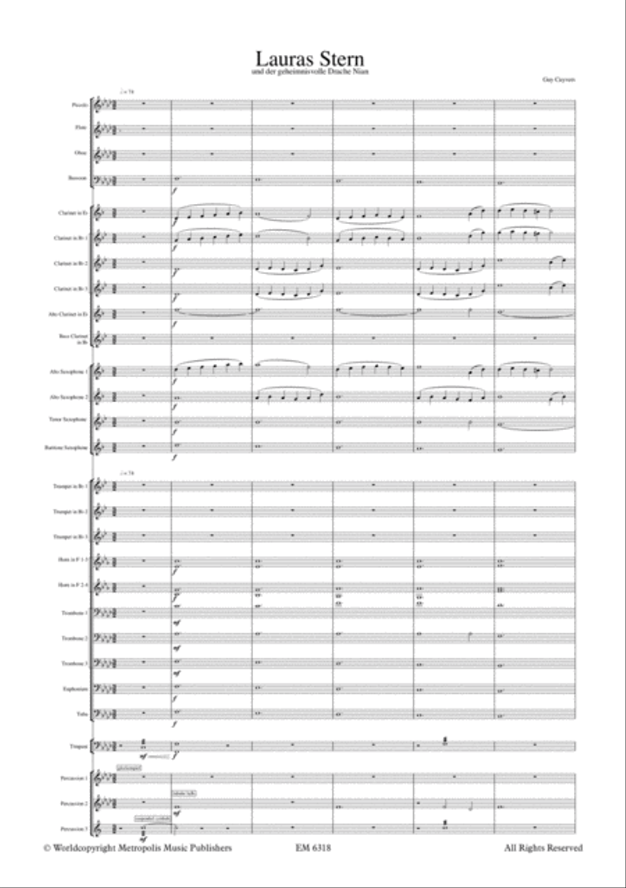 Lauras Stern und der Geheimnisvolle Drache Nian for Wind Band Concert Band scores gallery preview page 2