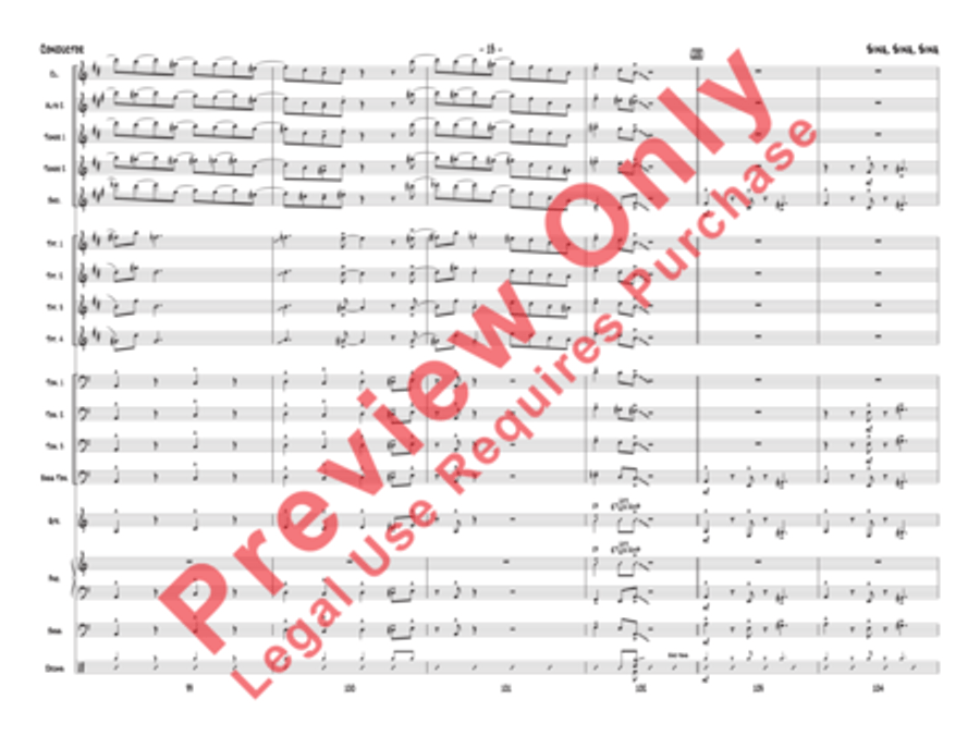Sing, Sing, Sing Jazz Ensemble scores gallery preview page 44