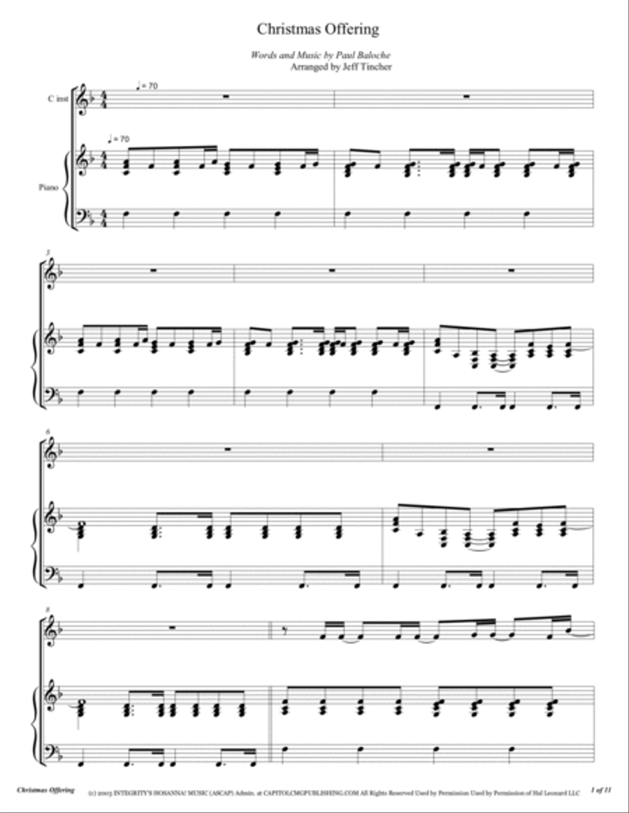 Christmas Offering Flute Solo scores gallery preview page 2