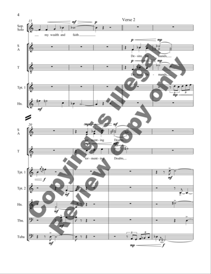 My Father's Gaze (Full Score) Choir scores gallery preview page 9