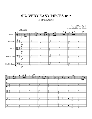 Six Very Easy Pieces nº 2 (Allegretto) - for String Quintet