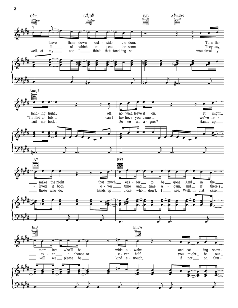 We Will Piano, Vocal, Guitar scores gallery preview page 2