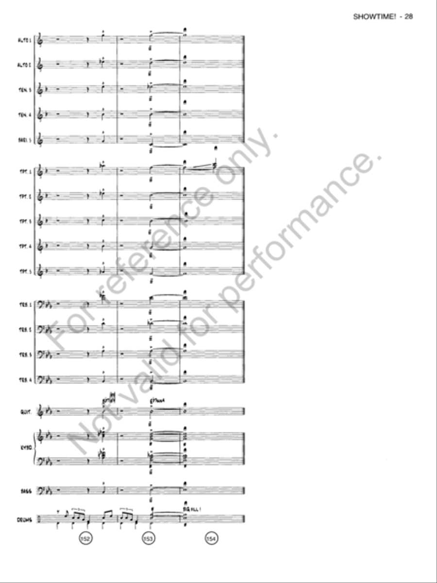 Showtime! Jazz Ensemble scores gallery preview page 27