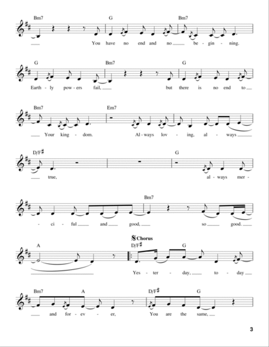 Yesterday, Today And Forever Voice scores gallery preview page 3