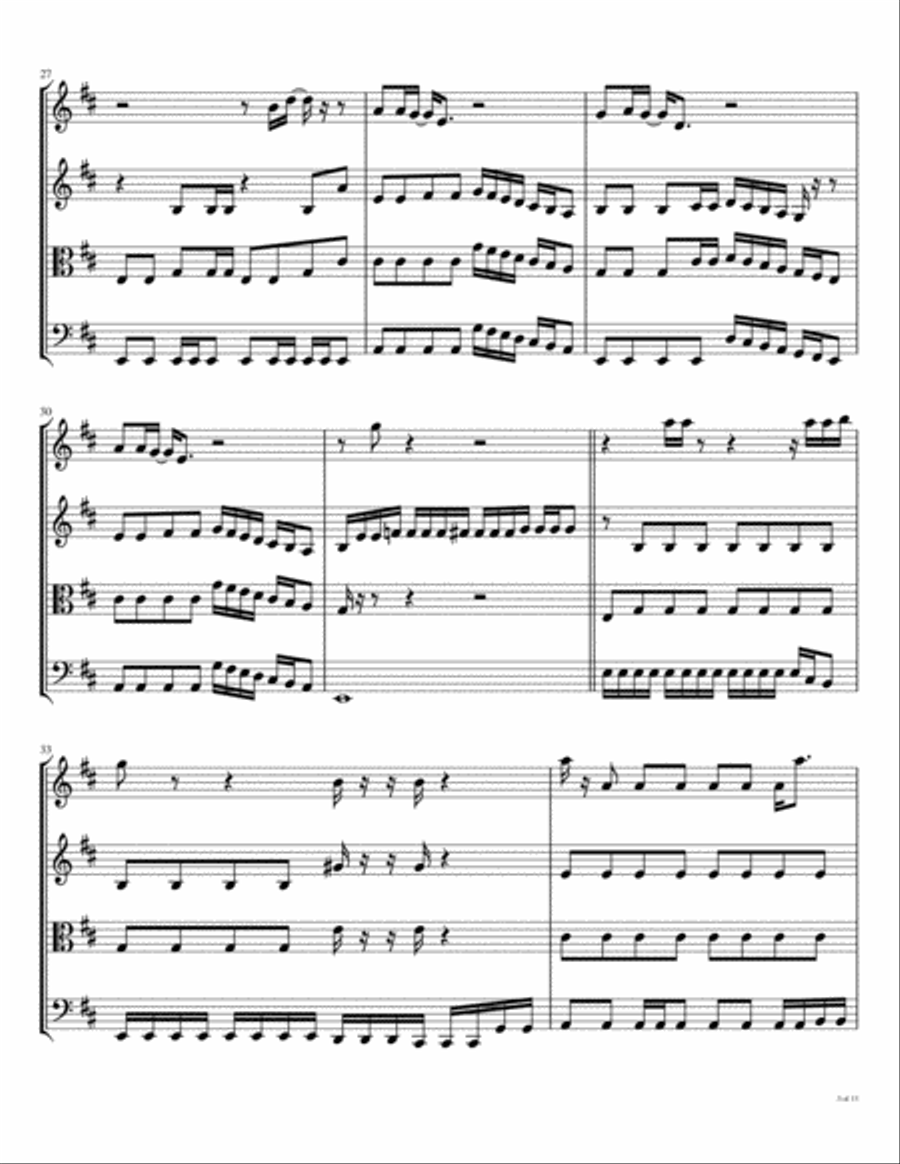 Helter Skelter String Quartet scores gallery preview page 6