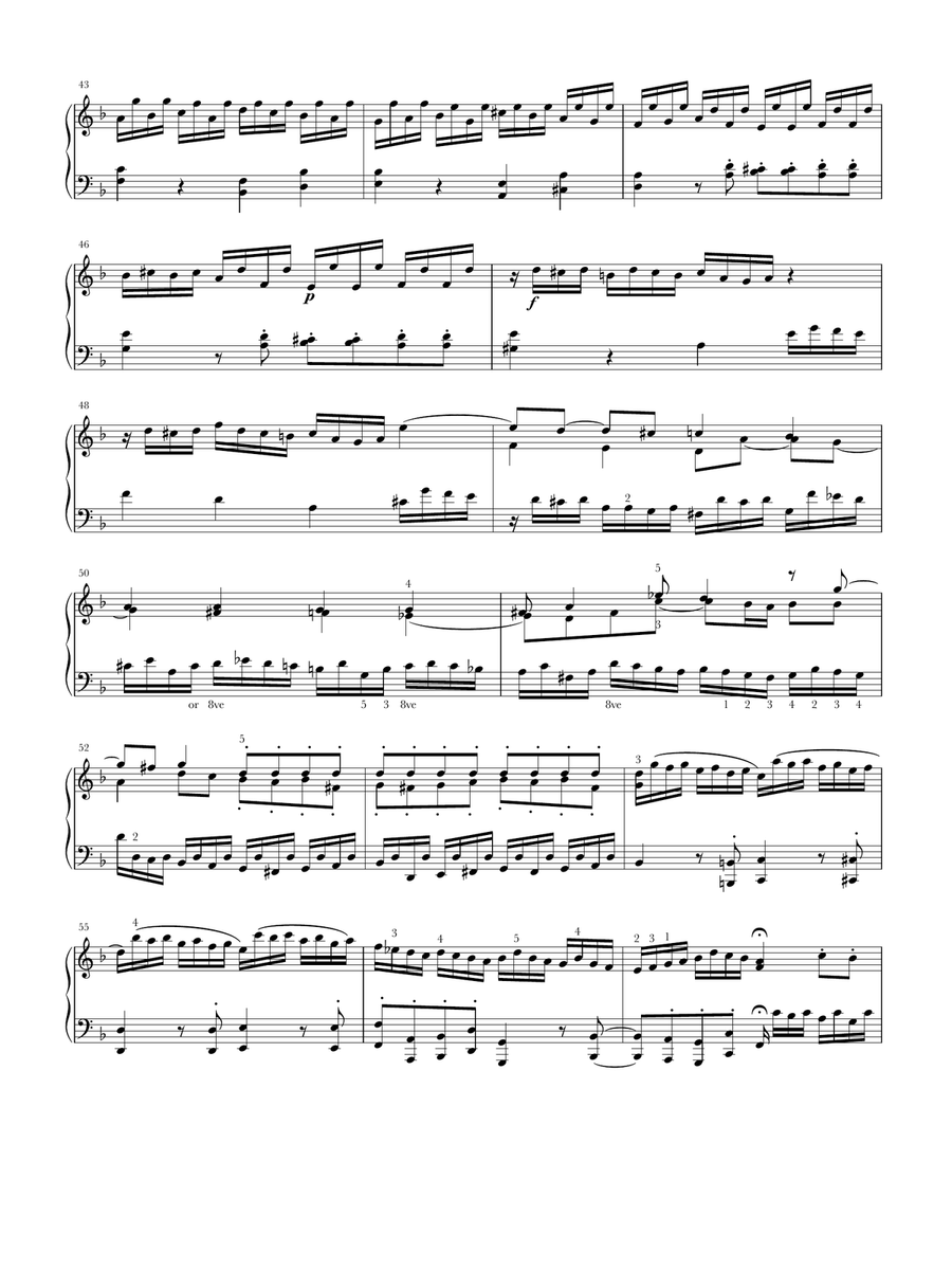Toccata and Fugue in D minor Piano Method scores gallery preview page 4