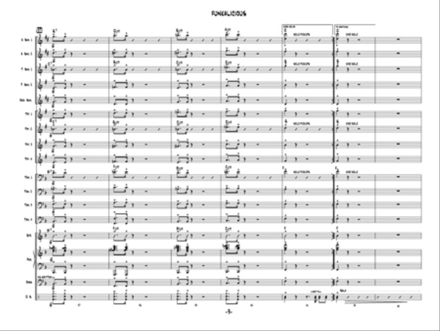 Funkalicious Jazz Ensemble scores gallery preview page 8
