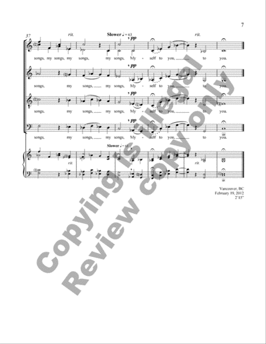 The Tree of Song 4-Part scores gallery preview page 7