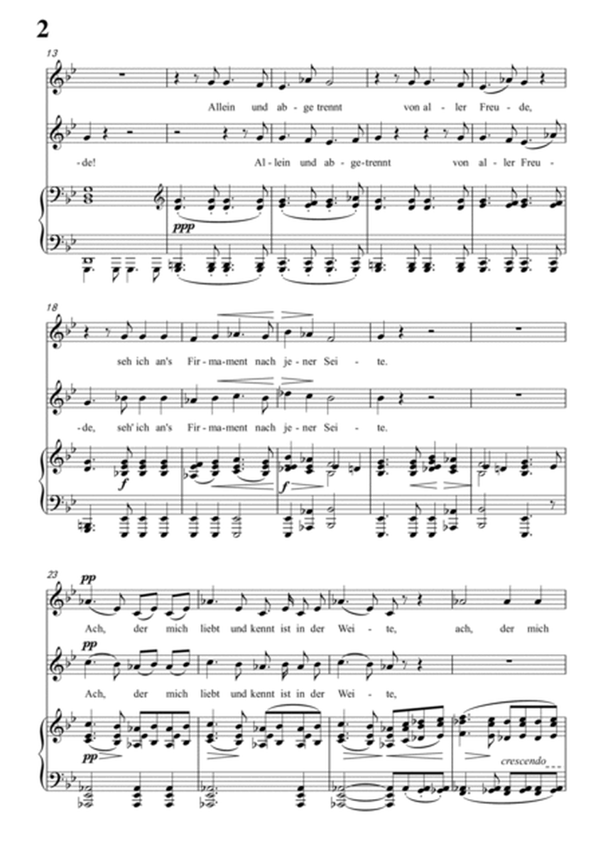 Schubert-Mignon und der Harfner (duet) in g minor,for Vocal and Piano