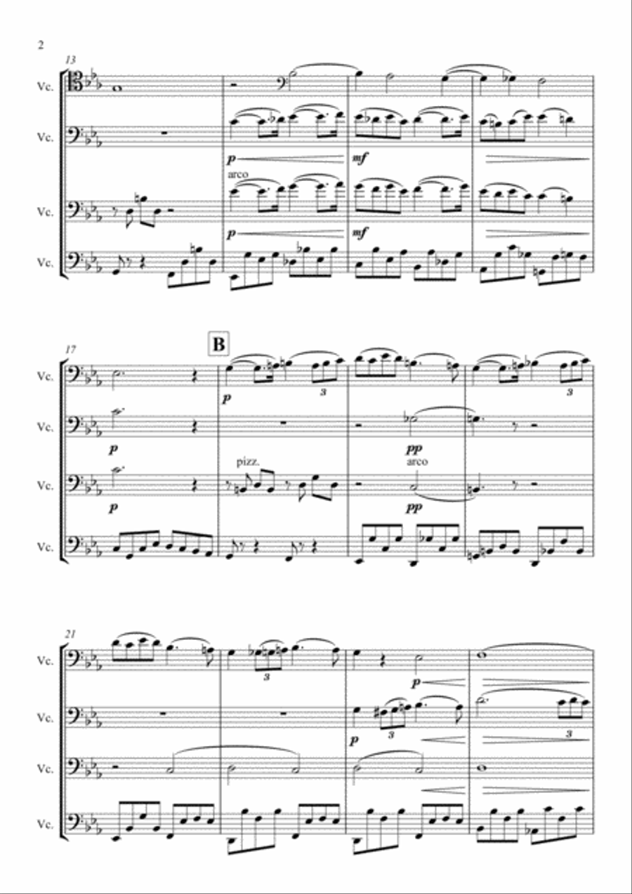Pavane String Quartet scores gallery preview page 4