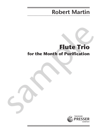 Book cover for Flute Trio for the Month of Purification