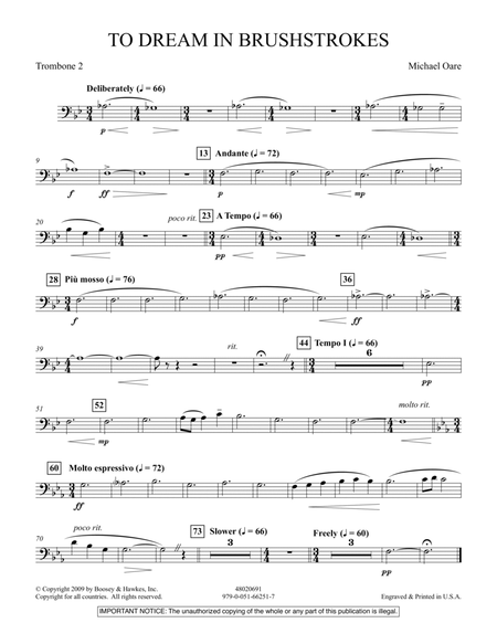 To Dream in Brushstrokes - Trombone 2
