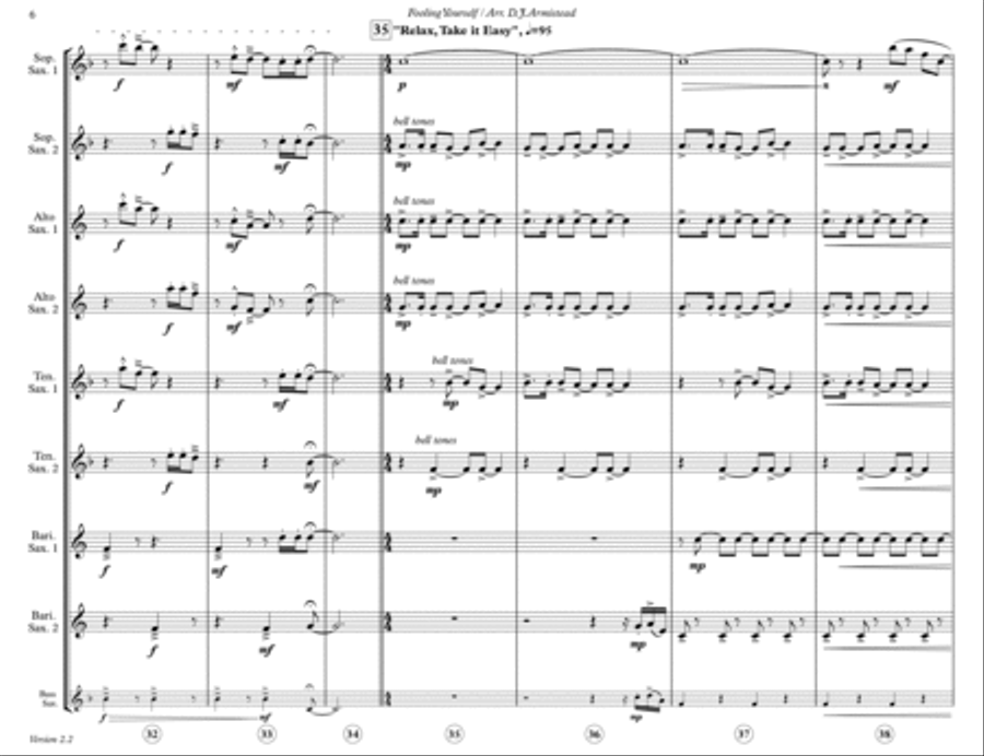 Fooling Yourself (the Angry Young Man) Woodwind Ensemble scores gallery preview page 6