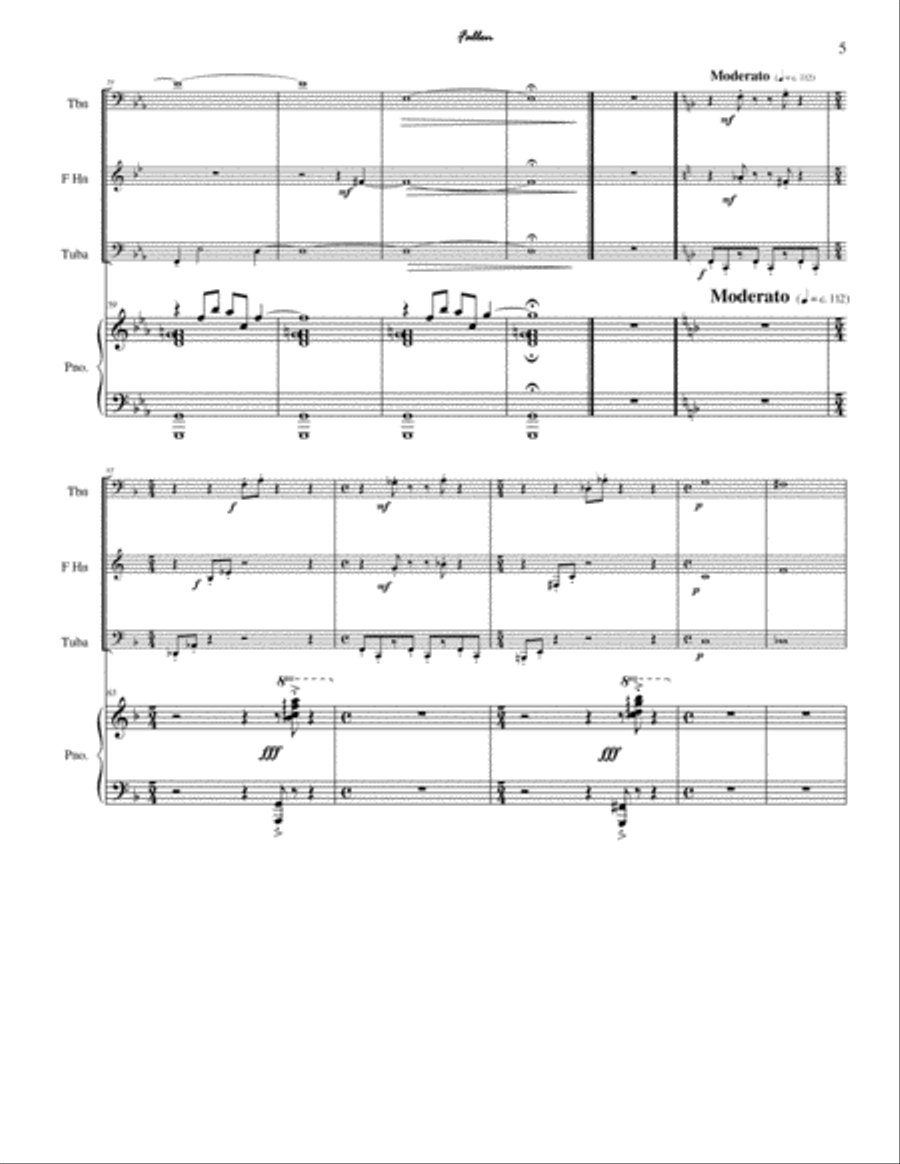 Fallen Small Ensemble scores gallery preview page 5
