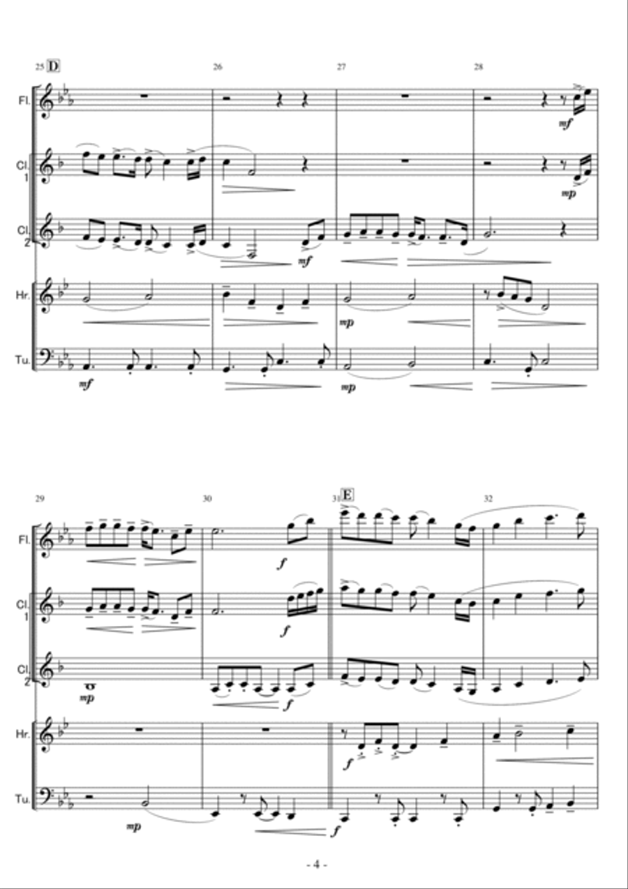 Colors Of The Wind Colors Of The Wind Woodwind Quintet scores gallery preview page 4