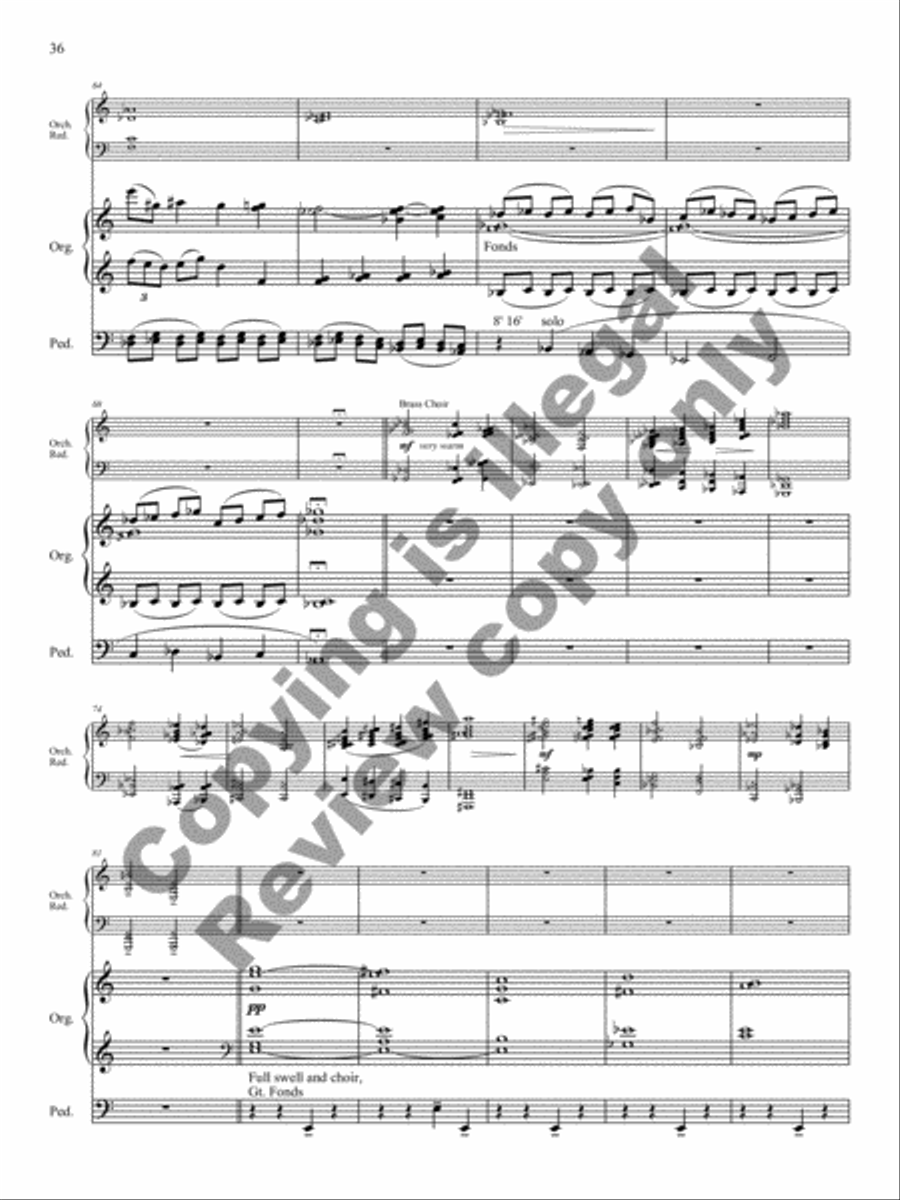 Triptych for Organ and Large Orchestra Orchestra scores gallery preview page 14