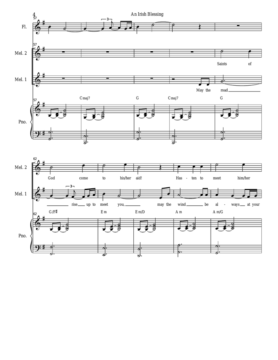 An Irish Blessing An Irish Blessing Flute scores gallery preview page 4