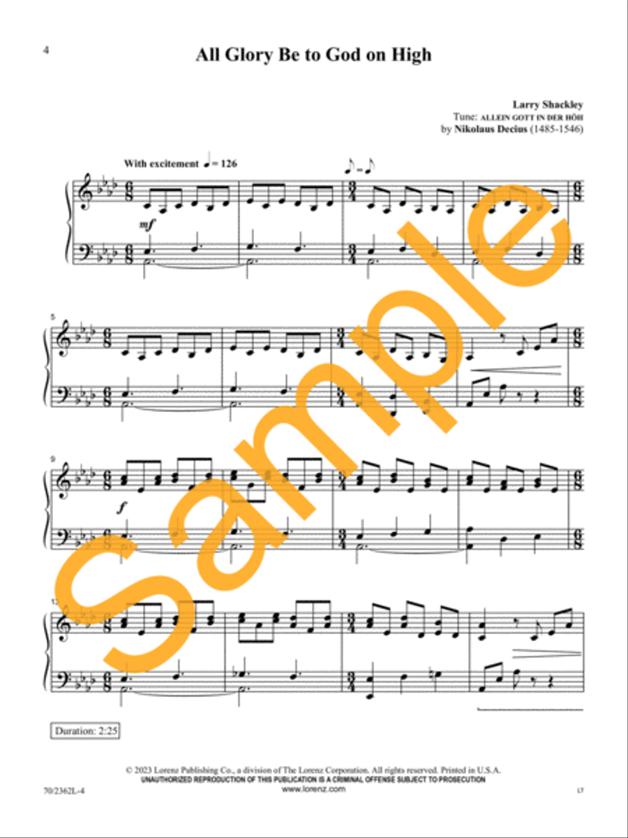 From Heaven Above From Heaven Above Piano Solo scores gallery preview page 5