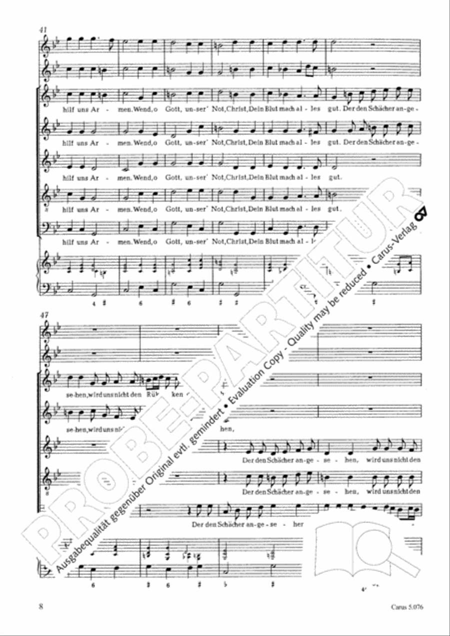 Vom Leiden Christi SSATB scores gallery preview page 9