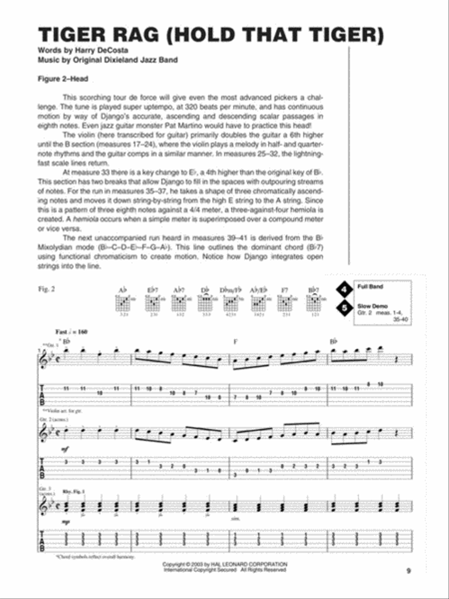 The Best of Django Reinhardt Electric Guitar scores gallery preview page 5