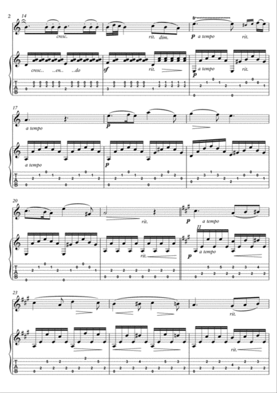 Violin Guitar duets by Bergmiller String Duet scores gallery preview page 2