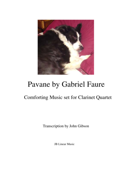 Faure - Pavane set for clarinet quartet image number null
