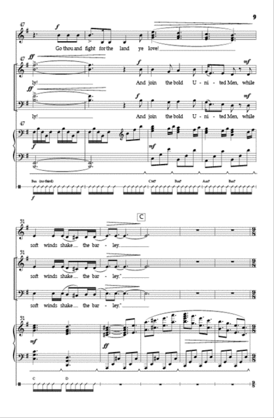 The Wind That Shakes the Barley (SSATB) SSATB scores gallery preview page 8
