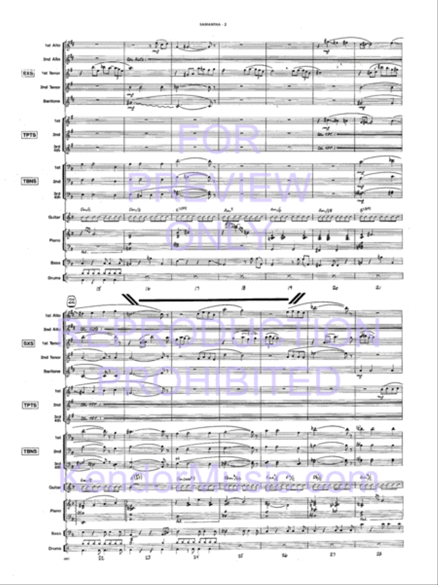 Samantha Jazz Ensemble scores gallery preview page 5