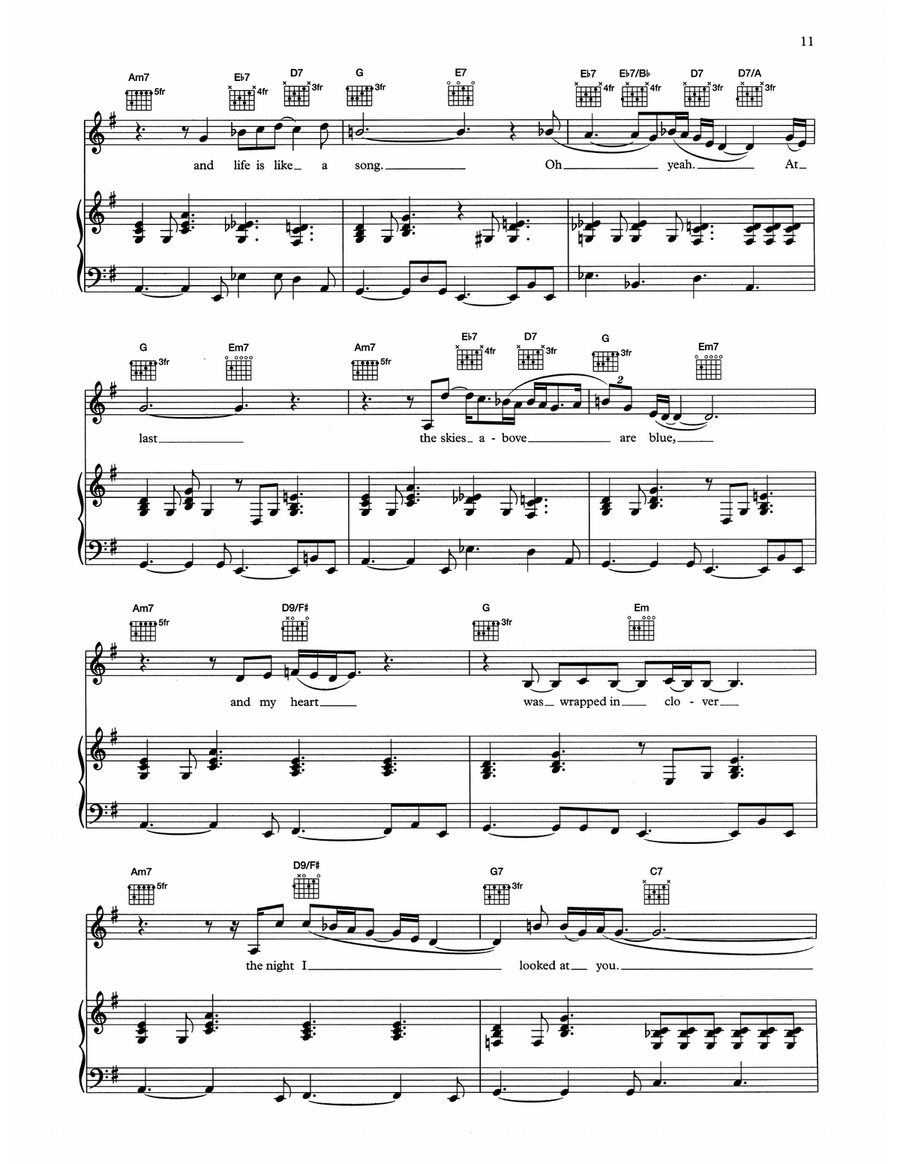 At Last Piano, Vocal, Guitar scores gallery preview page 2