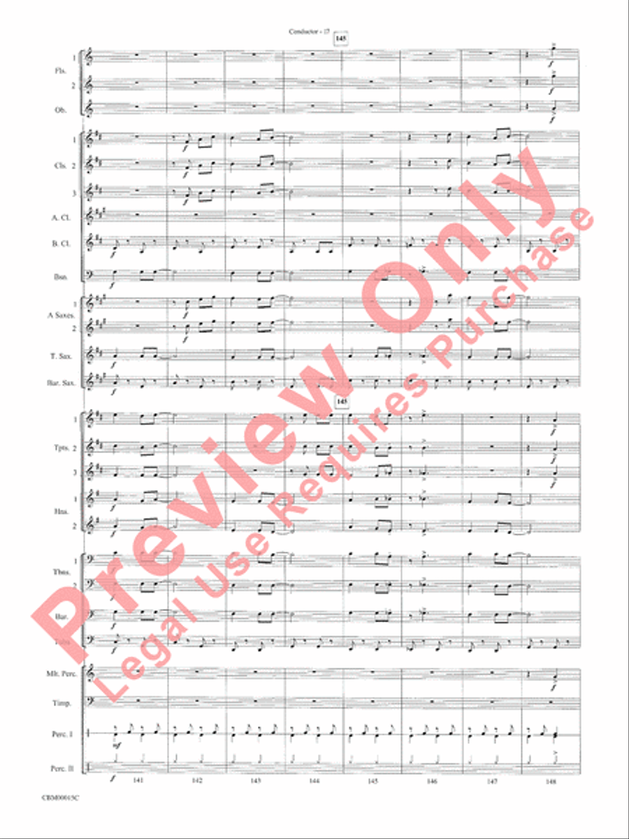 Cartoon Carnival Concert Band scores gallery preview page 20
