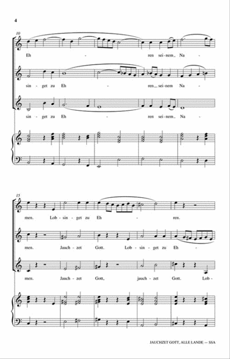 Jauchzet Gott, Alle Lande SSAA scores gallery preview page 3