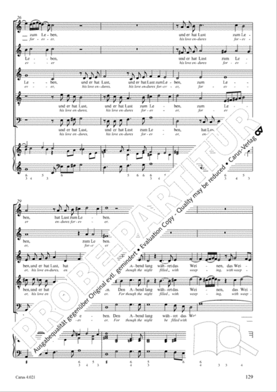 Schein: Israelsbrunnlein. Fontana d'Israel. Complete edition Choir scores gallery preview page 136