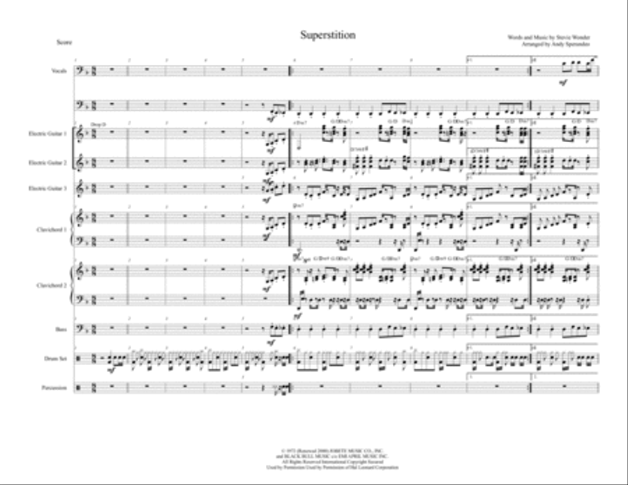 Superstition Large Ensemble scores gallery preview page 1