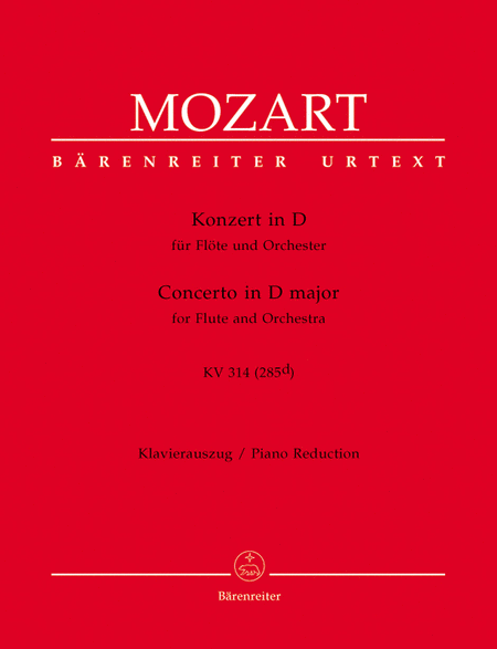 Wolfgang Amadeus Mozart: Flute Concerto In D Major, K. 314